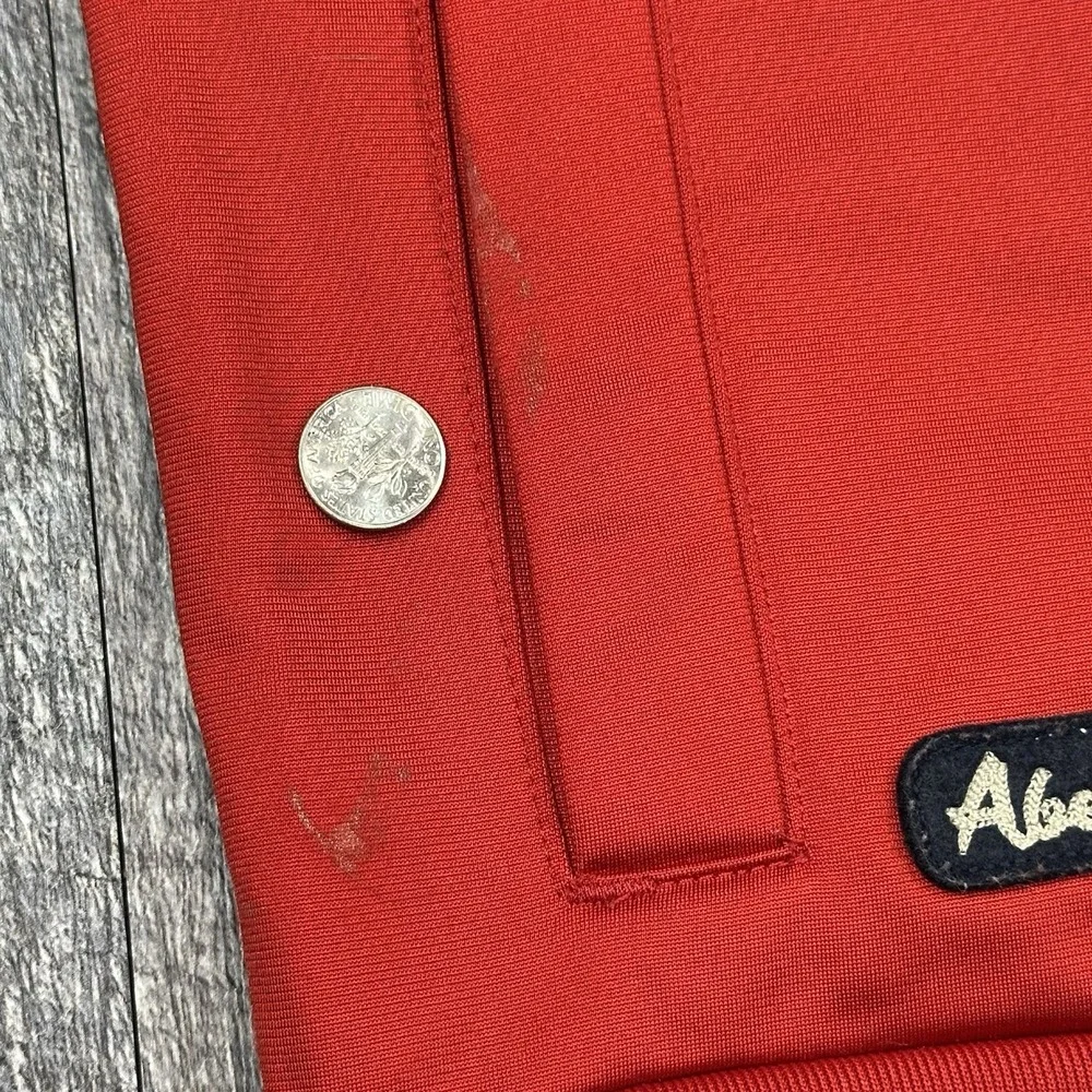 Vintage Abercrombie & Fitch AF 1892 Red Navy White Track Jacket Teen L Adult‎ M